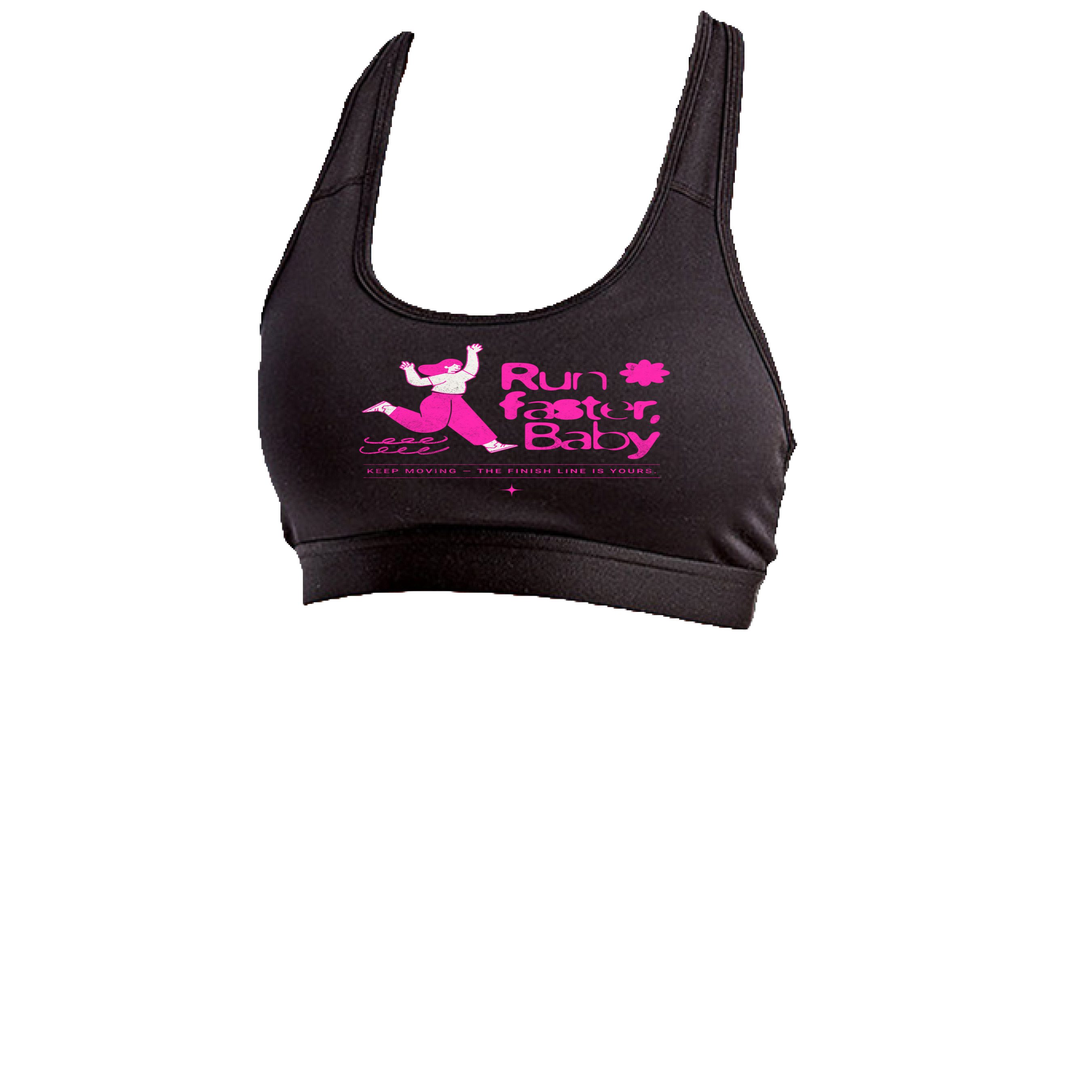 RUN BABY SPORTS BRA