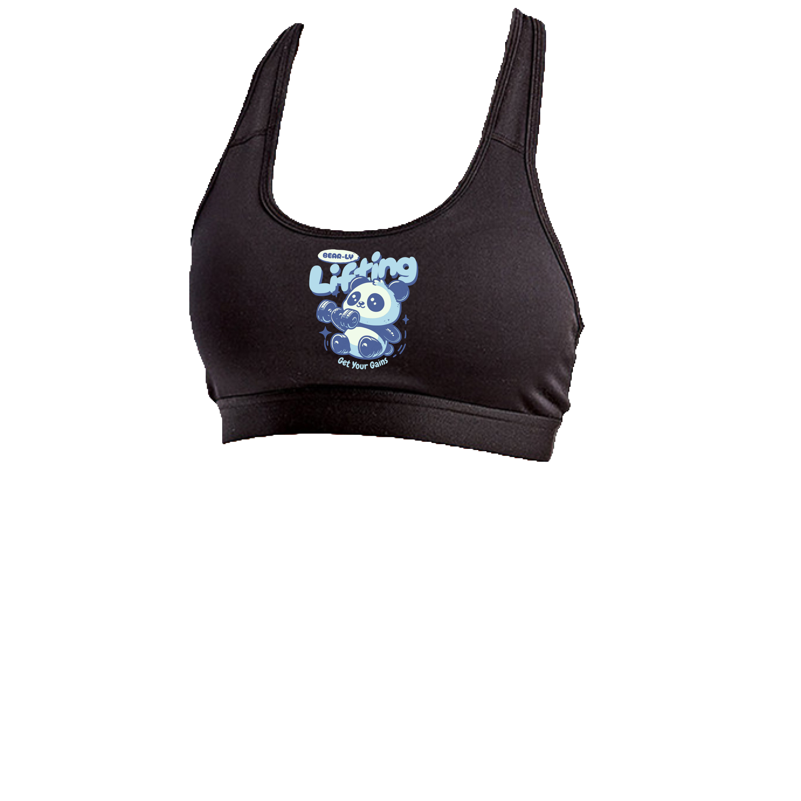 BEARLY SPORTS BRA-BLUE