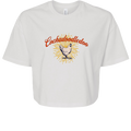 Cockadoodledoo crop top in White, front view