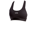 Lucia GTA 6 sports bra in Black, front view
